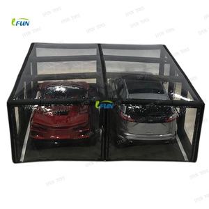 Garage de voiture gonflable carré pliable avec ventilateur intégré, en PVC, certifié EN14960, taille et couleur personnalisables, tente de rangement <span class=keywords><strong>bulle</strong></span> pour - Product Image 2