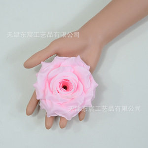Fleur artificielle en soie Dongchen Crafts, rose, 9 cm de diamètre, pour décoration de mariage et de maison - Product Image 2