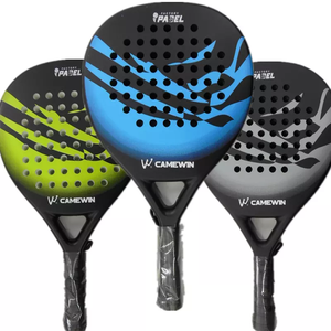 Gran oferta Rts 50% carbono y fibra de vidrio raqueta de Pádel barata/raqueta de tenis de pádel y pala de Pádel con bolsa - Product Image 4