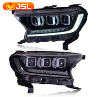 Luces de Coche para Ford Ranger Faro con Lente Proyector 2015 Everest Señal Dinámica Lámpara Delantera F-100 Endeavor Faros LED DRL Automáticos