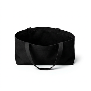 Sac fourre-tout géométrique noir personnalisé, sac fourre-tout en toile écologique, sac fourre-tout en toile personnalisé, sac fourre-tout géométrique noir - Product Image 4
