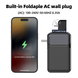 Banque d'alimentation à charge rapide 20W d'usine câble de prise intégré affichage LED chargeur portable haute vitesse pour <span class=keywords><strong>Smartphone</strong></span> voyage essentiel - Product Image 6