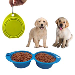 Petits bols d'alimentation pour animaux domestiques, bols écologiques en Silicone pour chiens et chats, aliments et eau 2 en 1, pièces - Product Image 1