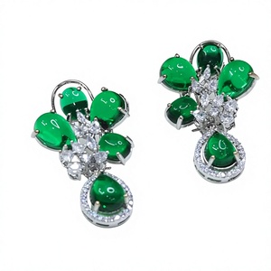 Glamorosos pendientes de moda de la mejor calidad con piedras brillantes Busque accesorios de moda para fiestas con mujeres y niñas - Product Image 2