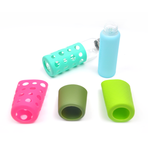 Tùy chỉnh thiết kế in ấn BPA free đầy màu sắc chai bao gồm chống trượt bảo vệ Silicone chai nước khởi động đàn hồi tay áo - Product Image 4