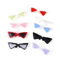 Lunettes de soleil œil-de-chat multicolores légères UV400 à monture complète pour animaux de compagnie, style décontracté, monture PC éblouissante, vente en gros pour chiens et chats