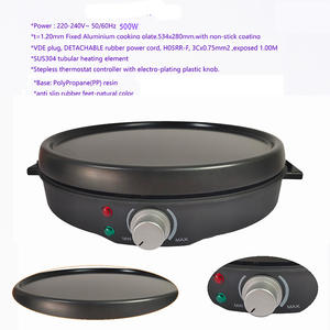 Usine directe électrique Injera Mogogo crêpe crêpière intérieur ménage Chapati Roti tortilla avec <span class=keywords><strong>plaque</strong></span> en <span class=keywords><strong>fonte</strong></span> - Product Image 2