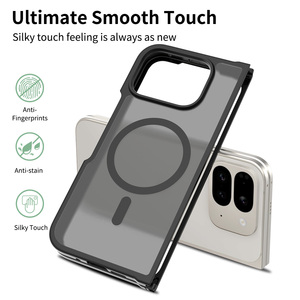 Pure Color Skin Touch Hard Pc Flexible Tpu Phone Case pour <span class=keywords><strong>Google</strong></span> <span class=keywords><strong>Pixel</strong></span> 9 Pro Fold Cover Matte Phone Case pour <span class=keywords><strong>Google</strong></span> 10 Pro Fold - Product Image 3