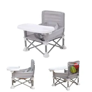 Venta caliente plegable Silla de comedor para bebé para uso en interiores y exteriores trona portátil para bebé