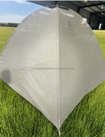100% Argent Enduit Nylon Pliable Moustiquaire EMF Blindage Lit Auvent EMF Protection Auvent