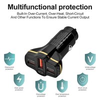 Chargeur rapide 78W PD30W 18W 12V Type C QC3.0 pour voiture Android, adaptateur allume-cigare USB multi-ports avec certifications CE et RoHS