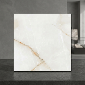 Baldosa de Porcelana Pulida y Esmaltada de 9 mm de Espesor, 600x600 mm, Acabado Brillante, Color Blanco Nixon, 24x24 - Product Image 2