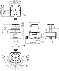 SICK TiM100-3010200 1077524 Évaluation de terrain intérieur HDDM Plus Gamme 0.05 à 3 M Capteurs industriels intelligents LiDAR IP65 - Product Image 3