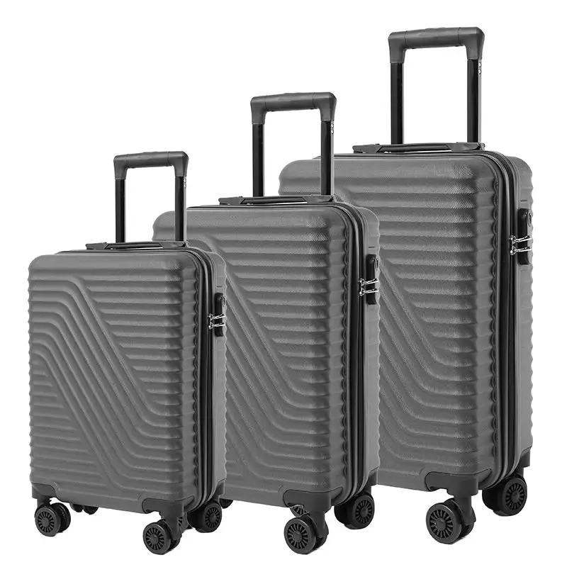 गर्म बिकने वाले उच्च गुणवत्ता वाले म्यूट व्हील लगेज केस सेट हार्ड यूनिवर्सल व्हील टिकाऊ यात्रा सामान सूटकेस सेट