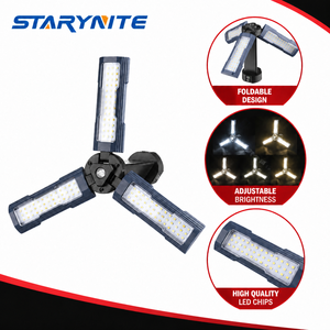 Lampe de travail LED rechargeable STARYNITE 1500LM, pliable, double couleur, magnétique, 6000mAh, IP64, pour atelier et <span class=keywords><strong>garage</strong></span> - Product Image 1