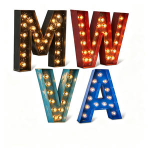 Lettres et chiffres géants LED de 3 pieds et 4 pieds, enseigne lumineuse extérieure étanche pour la décoration de mariages, fêtes, événements, location et entreprises - Product Image 6