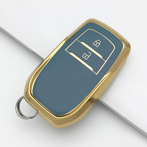 Mode luxe bord doré 2 3 <span class=keywords><strong>4</strong></span> 5 bouton clé clé voiture clé couverture tpu protecteur titulaire étui pour Toyota <span class=keywords><strong>rav</strong></span> <span class=keywords><strong>4</strong></span> <span class=keywords><strong>2006</strong></span> - Product Image 2