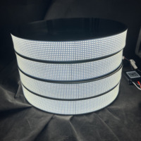 Lumina 10 Row LED Wheel Ring Lights Pure White 9920 LEDs 15" 17" 20" Universal Aluminum Rim Pod Light for Trucks Pickups 12V
