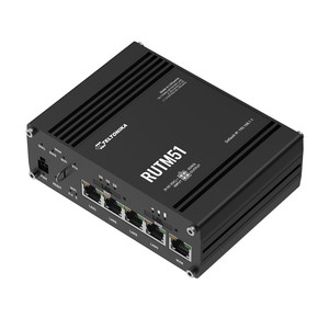 เราเตอร์อุตสาหกรรม 5G Teltonika RUTM51, 5x GbE, รองรับซิมคู่, Wi-Fi 5 - Product Image 1