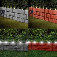 2022 Hot Patio Lawn Garden Bordure Effet Brique Avec Lumière Solaire