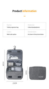 Trousse <span class=keywords><strong>de</strong></span> toilette cosmétique en toile verte pour hommes adultes en gros Sacs <span class=keywords><strong>de</strong></span> voyage polochon à trolley avec logo personnalisé lavé pour hommes - Product Image 5