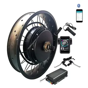 72v 5000W 3000W neumático gordo rueda e bicicleta eléctrica kit de conversión ebike Motor de cubo trasero fatbike 24x4 20x4,0 26x4,0 pulgadas