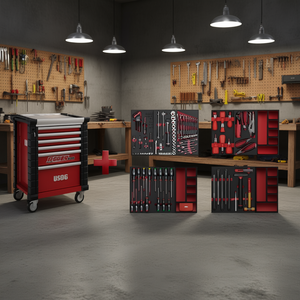 Juego de herramientas RS6 de 3 mm con gabinete rodante y almacenamiento organizado para taller - Product Image 2