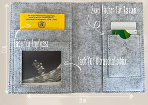 <span class=keywords><strong>Grossesse</strong></span> Allemagne Mère Examen Livret Enveloppe Feutre Vierge Mère Pass Organisateur, Plaine Maternité Passeport Couverture - Product Image 3