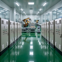 Gabinete de Control de Automatización Industrial IP54, Gabinete Eléctrico de Acero al Carbono RAL7032, Gabinete de Bajo Voltaje para Sistemas de Fábrica