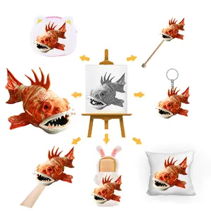 Figura DE ACCIÓN DE TIBURÓN creativa, juguete de peluche de tiburón, Megalodon, almohada para dormir, animal de juguete de Vida Marina