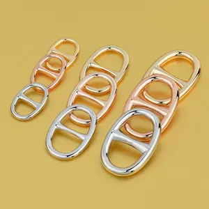 Metal Corner Knotting Silk Scarf Holder Accessory Jewelry Rings Clip Ring Buckle For Scarf Women