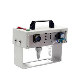 Small Metal Mameplate Date Marking Electromechanical Pneumatic Stainless Steel PVC Frame Number Marking Machine