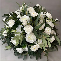 Fournisseur direct d'usine, prix bas, roses artificielles réalistes faites à la main, boule de fleurs pour la décoration de la maison, les mariages et Noël