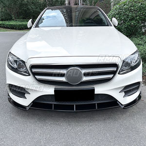 Spoiler avant de pare-chocs pour Mercedes-Benz Classe E W213 E260 E300 E43 AMG 2016-2020, lame inférieure noire brillante - Product Image 4
