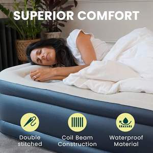 Colchón Inflable Plegable King Size Premium con Bomba Eléctrica Integrada, Autoinflable, Impermeable, Hipoalergénico, para <span class=keywords><strong>Camping</strong></span> e Interiores - Product Image 6