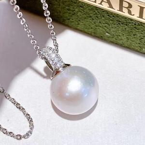 Collier de perles d'eau douce naturelles de haute qualité, rond parfait, lumière intense, perle d'eau douce extrêmement impeccable - Product Image 1