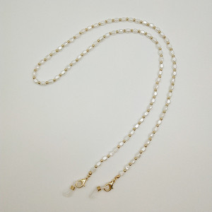 Chaîne de <span class=keywords><strong>lunettes</strong></span> de soleil en perles métalliques <span class=keywords><strong>pour</strong></span> femmes, <span class=keywords><strong>cordon</strong></span> de <span class=keywords><strong>lunettes</strong></span>, lanière de 70 cm, cadeau, collier de visage - Product Image 5