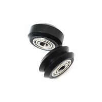 Roues à rainures en V M U W en Delrin de 5 mm de diamètre, roulements à billes à double rangée 625-2RS 625ZZ, poulie BW25 pour profilé en aluminium à rainure en V