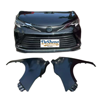 Lepas Pasang Part. Untuk Kit Eksterior Toyota Sienna, bumper mobil, gril, lampu depan LED, radiator, fender, kap mesin, kaca depan, kualitas premium.