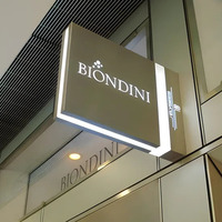 Boîte lumineuse publicitaire rectangulaire en acrylique pour extérieur avec cadre en acrylique durable, design résistant aux intempéries, 4000 lumens, haute luminosité