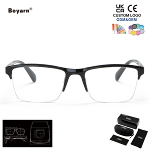 <span class=keywords><strong>Gafas</strong></span> de Lectura de Media Montura Ultraligeras Boyarn +0.25 0.5 0.75 1.25 1.5 2 1.75 2.25 3 3.5, <span class=keywords><strong>Gafas</strong></span> de Resina Cuadradas para <span class=keywords><strong>Presbicia</strong></span> - Product Image 4