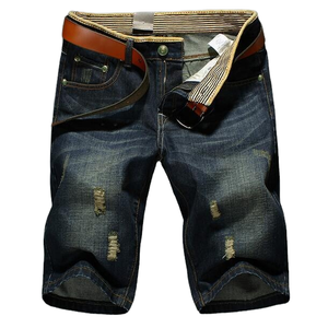 Pantalones Cortos de Lona Antiarrugas para Hombre, Versión Popular, Cintura Alta, Estilo Vintage, 100% Algodón - Product Image 1