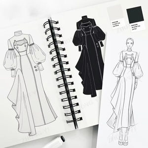 Vestido de Moda Otoño-Invierno para Mujer 4225, Diseño Ecológico, Ropa de <span class=keywords><strong>Boutique</strong></span> con Servicio de Impresión Digital de Logotipo Personalizado - Product Image 3