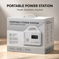 Estación de Energía Portátil de 300W DC con Bluetooth, Resistente al Fuego, para Vendedores Ambulantes