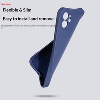Coque de téléphone portable en silicone liquide souple antichoc unisexe, couverture intégrale, couleur unie minimaliste pour SE3