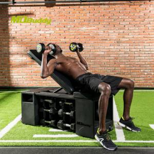 MDBuddy sıcak satış kauçuk dambıl kauçuk kaplı dambıl - Product Image 6