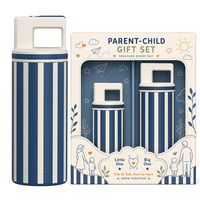 Ensemble de bouteilles d'eau assorties parent-enfant avec couvercle à paille, bouteille d'eau pour enfants, école, voyage, cadeau familial, gourde personnalisable avec logo
