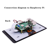 Module LCD 7 pouces avec contrôleur MIPI DSI, carte de développement, accessoires Raspberry Pi, écran tactile d'origine, écran LCD Raspberry Pi