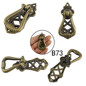 <b>Antique</b> Drawer Handle Zinc Alloy Single Hole Geometric Cabinet Pull B73 Traditional Furniture Hardware - Product Image 1