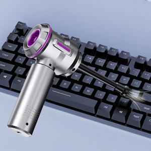 <b>Handheld</b> <b>Vacuum</b> Cleaner Silver Rechargeable Battery Powered With Multiple Nozzles For Car And Home Use - Product Image 4